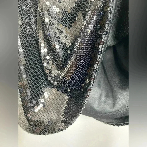 Olsenboye Black Sequined Dressy Racer Back Cami - Picture 6 of 6